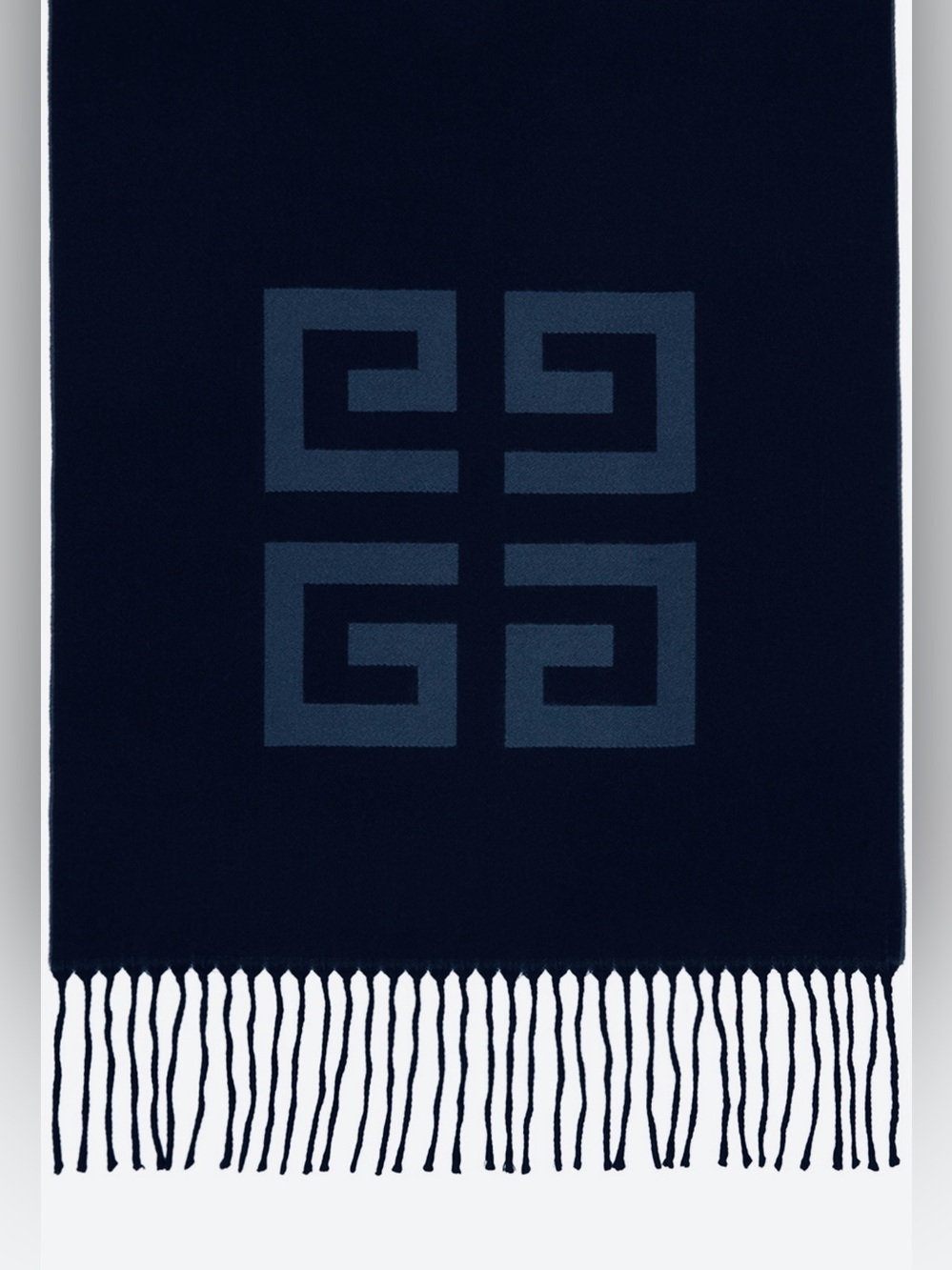 GIVENCHY 4G Reversible Virgin Wool Scarf NWOT